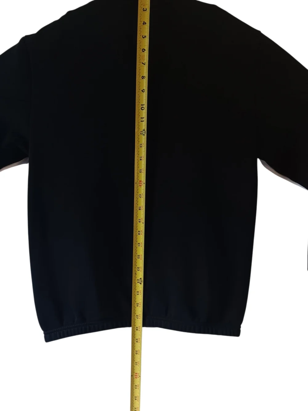 Puma men's black/white rebel quarter-zip fleece sweatshirt size S